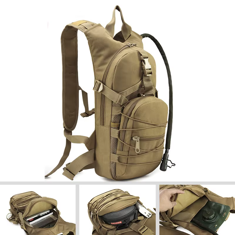 Sac à dos tactique léger avec poche d'hydratation