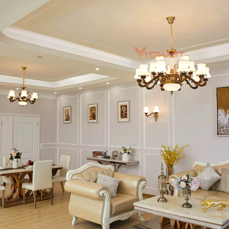 Plafonnier LED suspendu en alliage de verre, design moderne, éclairage d'intérieur, luminaire décoratif de plafond, idéal pour un salon, une salle à manger, une chambre à coucher ou un Restaurant