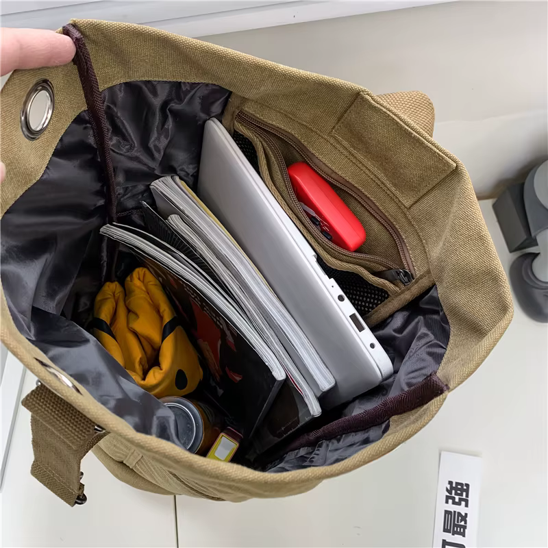 Sport grande capacité voyage sacs à dos mâle bagages toile seau sac à bandoulière homme randonnée