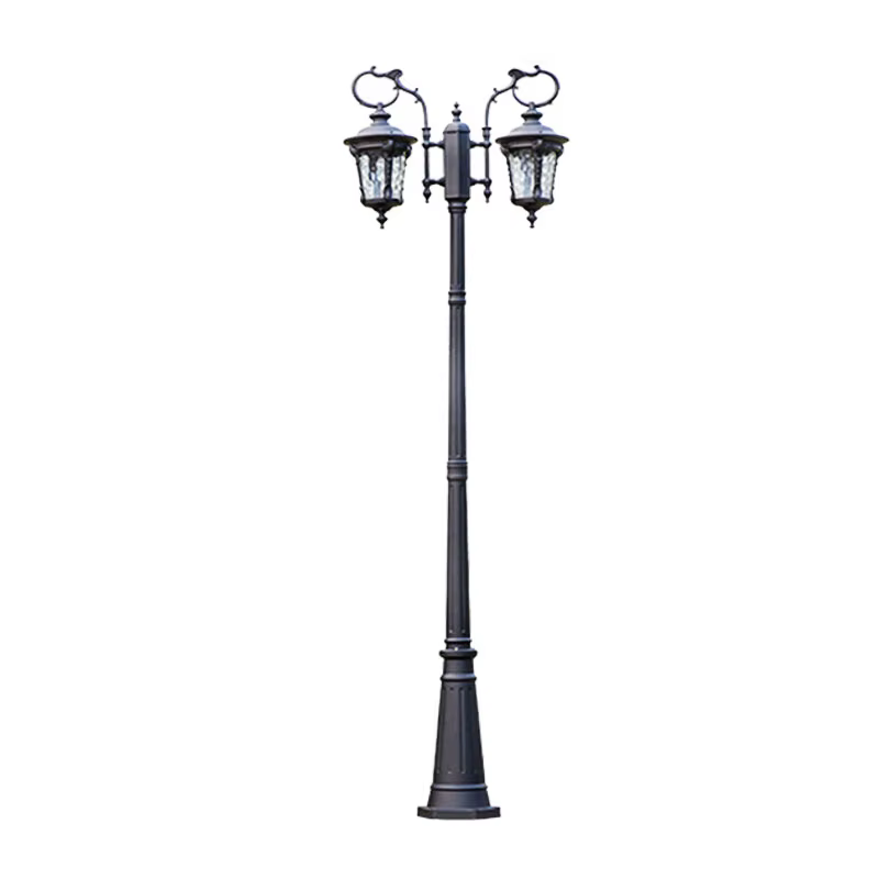 Lampe de paysage ménage rétro extérieur cour zone Led haut pôle lampe jardin Villa extérieure étanche pelouse lampe ≈290CM