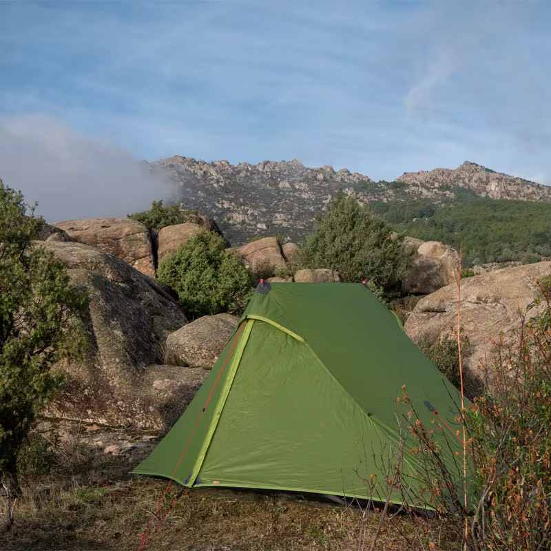 FLAME'S CREED Lanshan 2 Pro Just 920 grammes 2 côtés 20D Silnylon léger 2 personnes 3 et 4 saisons tente de camping de randonnée
