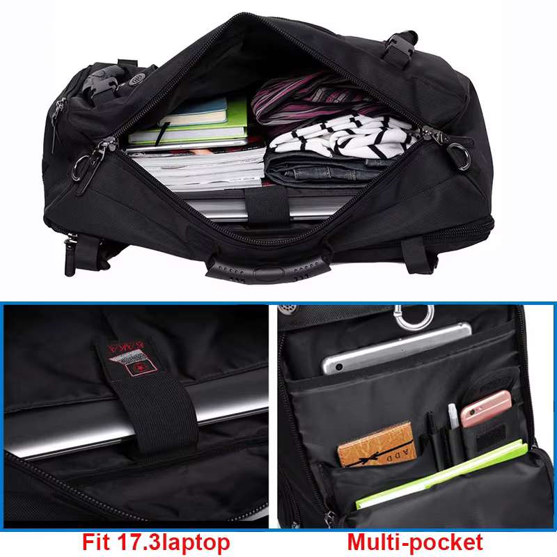 KAKA 50L étanche voyage sac à dos hommes femmes multifonction 17.3 sacs à dos d'ordinateur portable mâle extérieur sac à bagages mochilas meilleure qualité