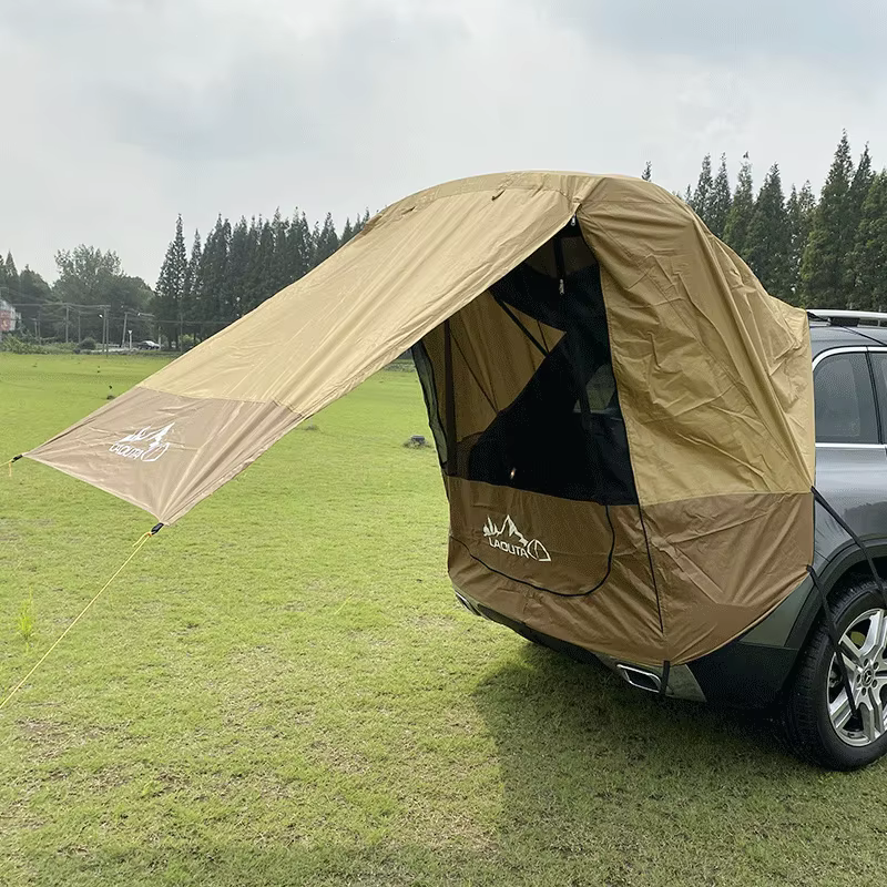 Tente de coffre de voiture de camping en plein air, pare-soleil arrière étanche à la pluie, simple Hurhome pour auto-conduite, camping, randonnée