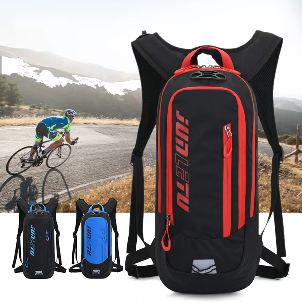 Nouveau sac à dos de vélo vtt 10L avec bandes réfléchissantes de nuit conception de sangle de casque Sports de plein air cyclisme sacs à dos de course sacs