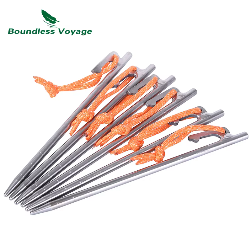 Boundless Voyage-Piquets de tente en titane coupe-vent