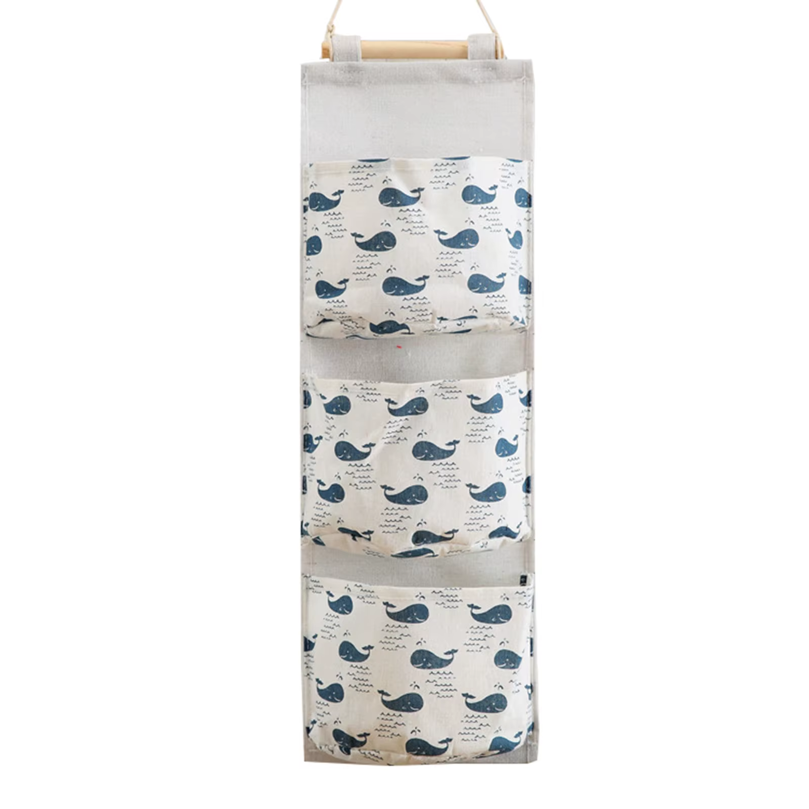 Sac de rangement mural avec 3 poches, tissu en lin, étanche, porte murale, placard, organisateur suspendu pour chambre à coucher, salle de bain, LBS