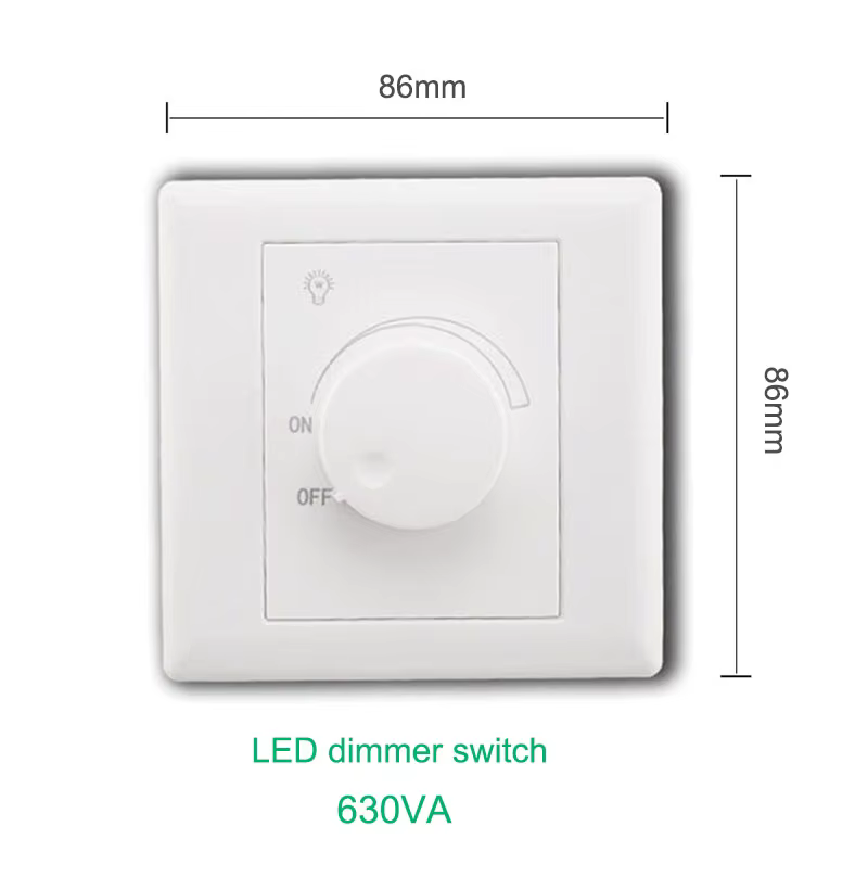 Interrupteur de variateur ac 110V 220V 630W, contrôleur réglable, utilisé pour la lumière du panneau, le spot, la luminosité réglable