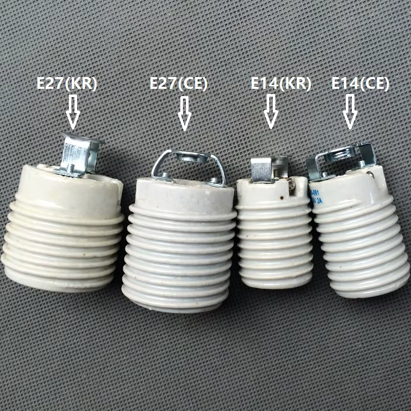 Porte-lampe en céramique E14 ou E26/E27, résistance aux hautes températures, douille à vis avec support m10, 4 pièces/lot