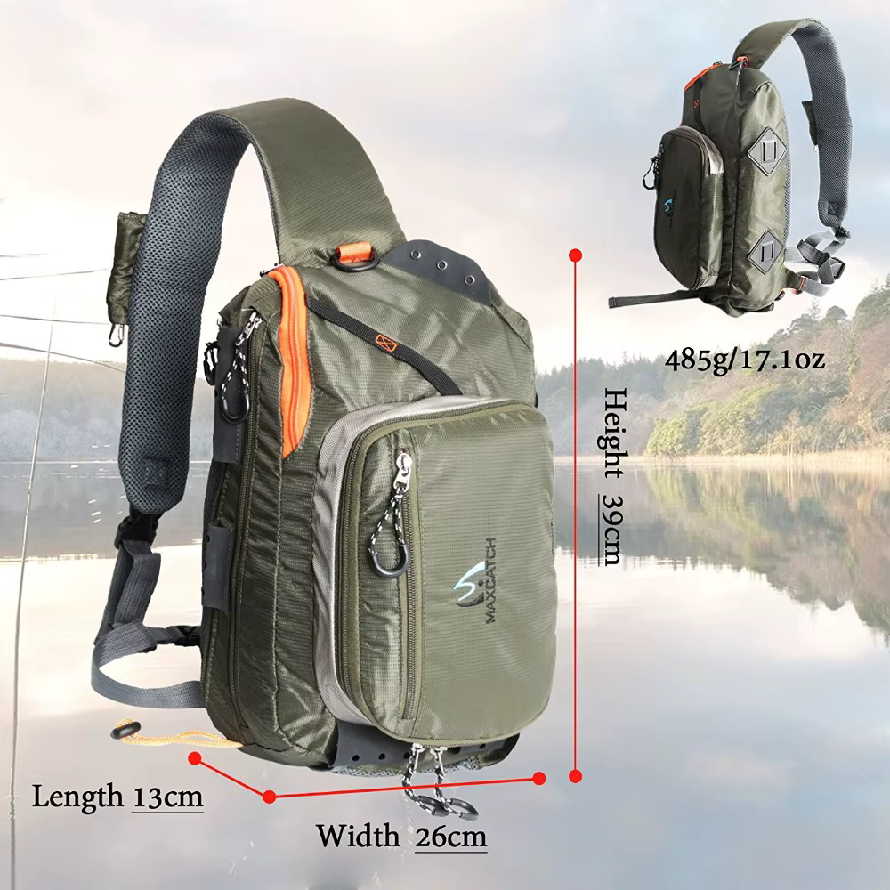 Maximumcatch Sac de pêche à la mouche, sac de pêche à 3 couches