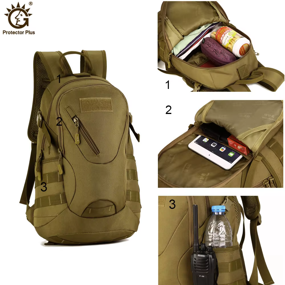 Sac à dos tactique militaire d'extérieur 3D