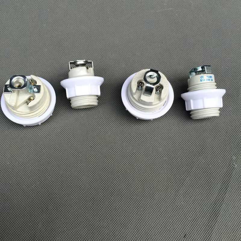 Porte-lampe en céramique E14 ou E26/E27, résistance aux hautes températures, douille à vis avec support m10, 4 pièces/lot