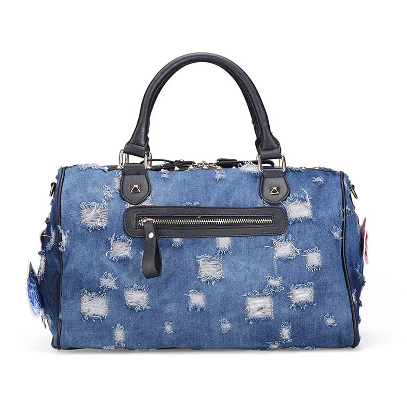 IPinee-Sac à main en denim pour femme