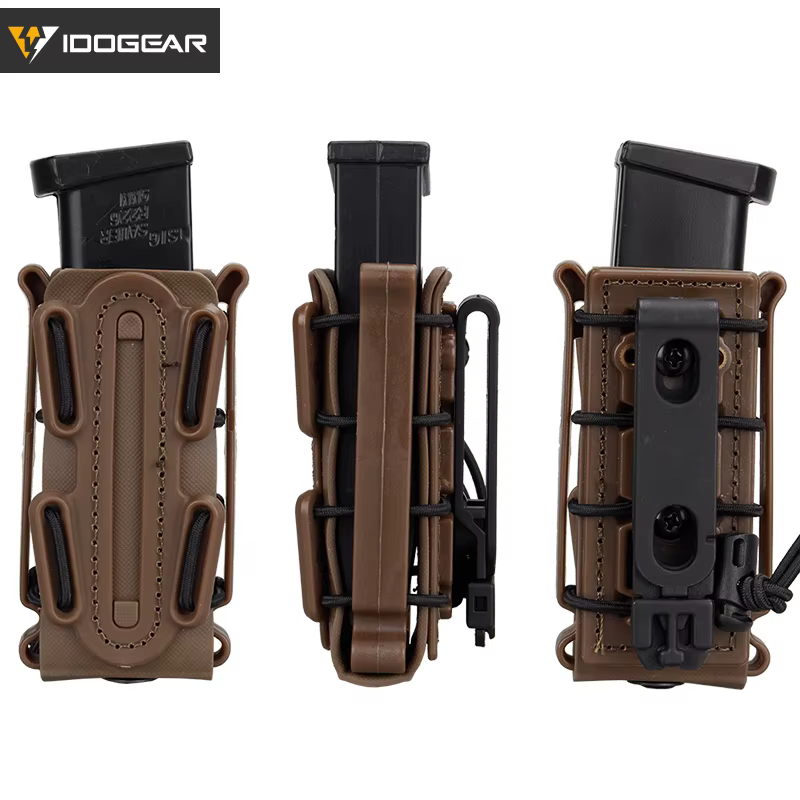 IDOGEAR Pochettes pour chargeurs 9 mm Astmag avec clip ceinture