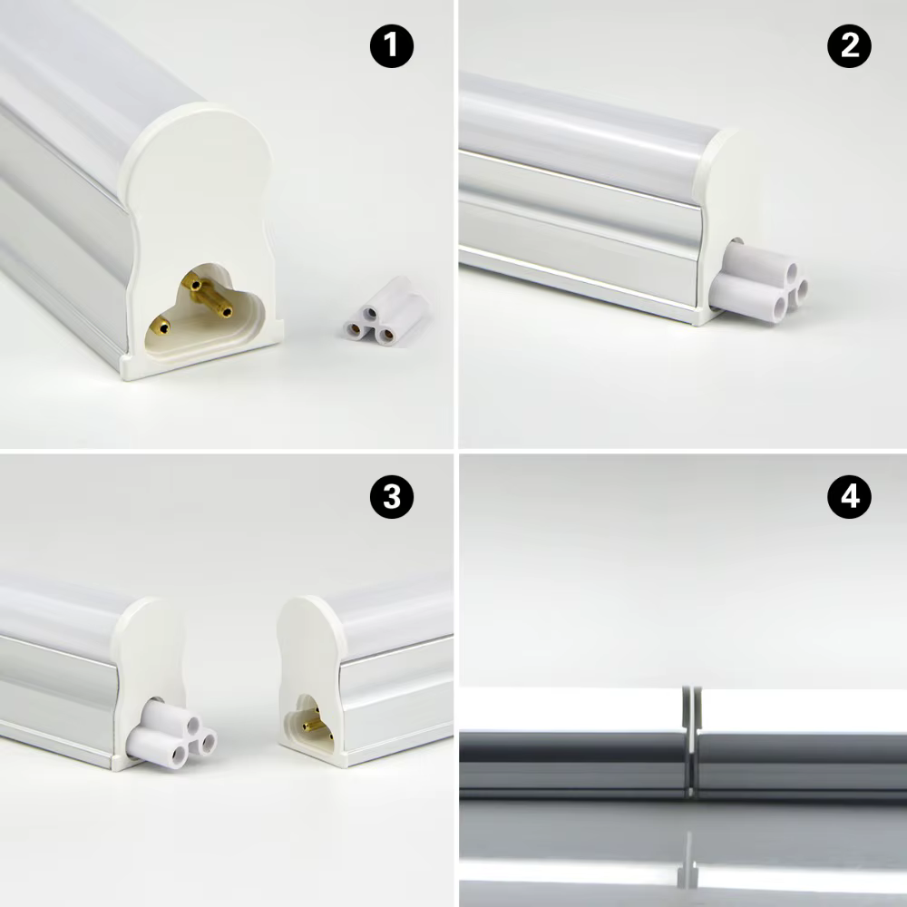 Veilleuse LED t5 à lumen élevé, tube fluorescent de remplacement 6w/8w/15w/25w, lampe t8 sans scintillement pour les magasins commerciaux, les hôtels, 29/30/50cm