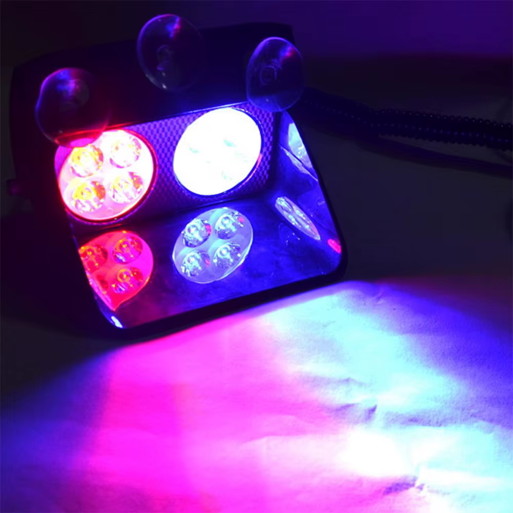 Lumières stroboscopiques à ventouse pour voiture