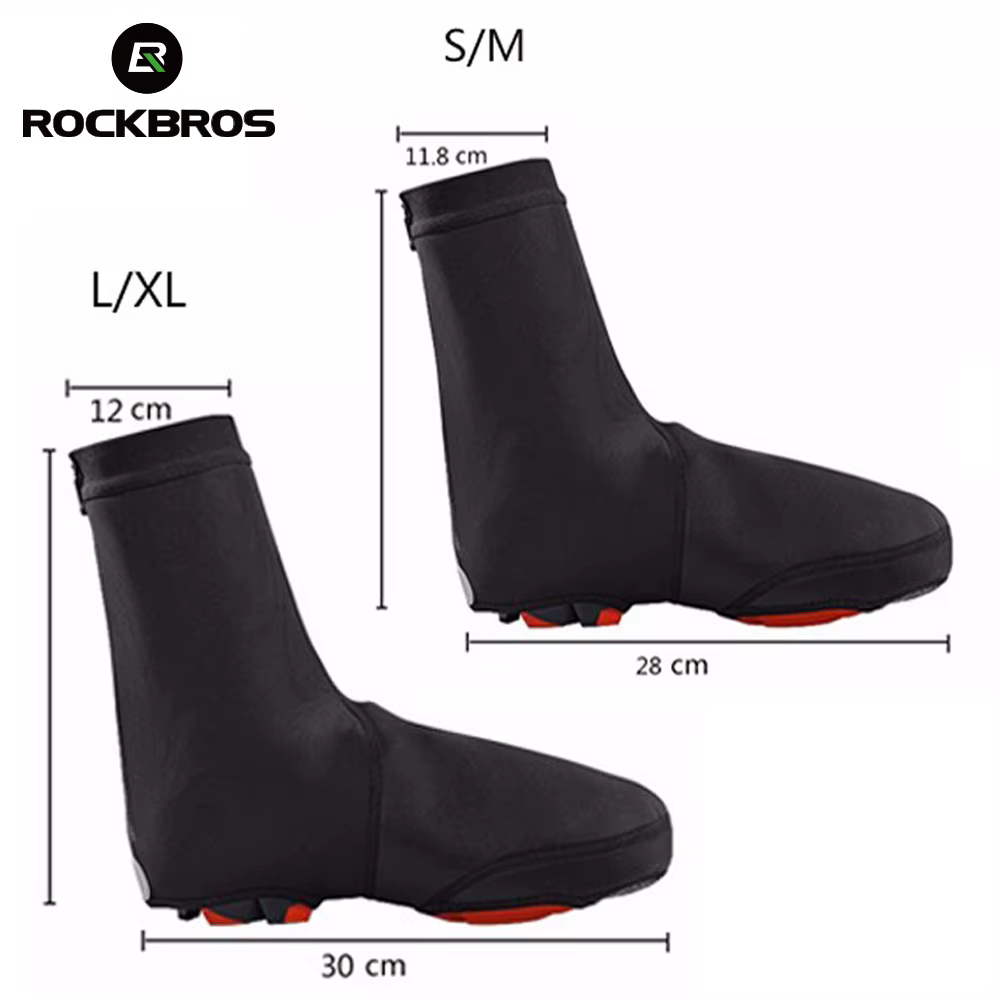 ROCKBROS couvre-chaussures de cyclisme imperméables élastique Durable coupe-vent vtt vélo de route couvre-chaussures de pluie vélo Sneaker couvre équipement