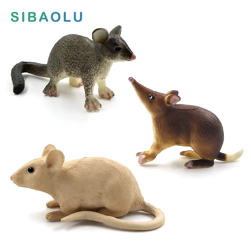Figurine de simulation de rongeur mignon (souris, rat) – Modèle animal miniature pour décoration de bonsaï et accessoires de décoration intérieure modernes