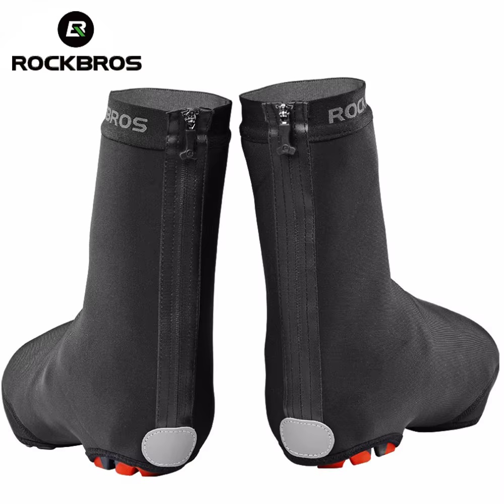 ROCKBROS couvre-chaussures de cyclisme imperméables élastique Durable coupe-vent vtt vélo de route couvre-chaussures de pluie vélo Sneaker couvre équipement