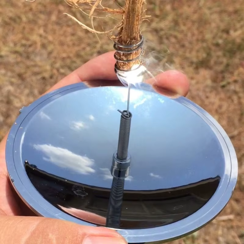 Outils de survie en plein air, briquet solaire de Camping, Kits de voyage d'urgence, outils d'extérieur portables pour accessoires de randonnée