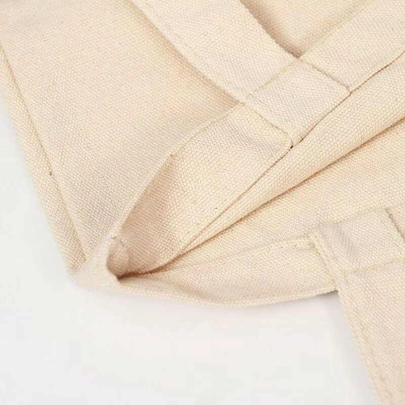 Sac fourre-tout en toile de coton de grande capacité