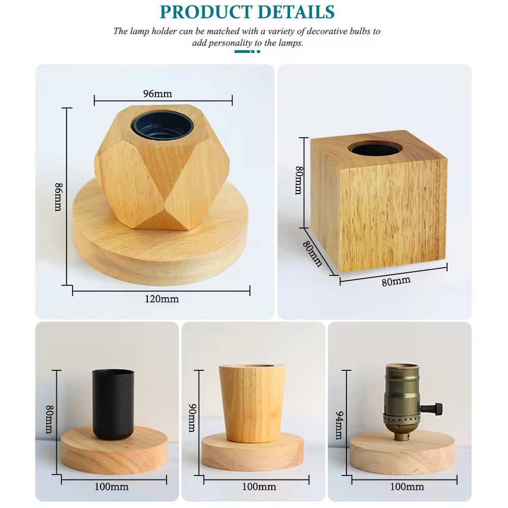 Lampes de table en bois modernes
