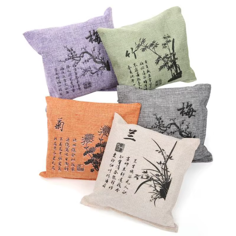Sac de charbon de bambou actif, 100/200g, assainisseur d'air naturel, cuillère à soupe, éliminateur d'odeurs et absorbeur d'humidité