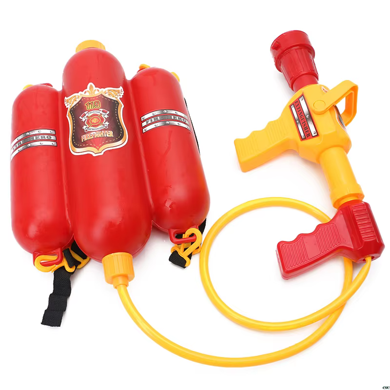 Sac à dos de feu pistolet à eau grande capacité pompier pistolets à eau retirer tir été piscine plage jeux d'eau jouet de plein air enfants cadeau