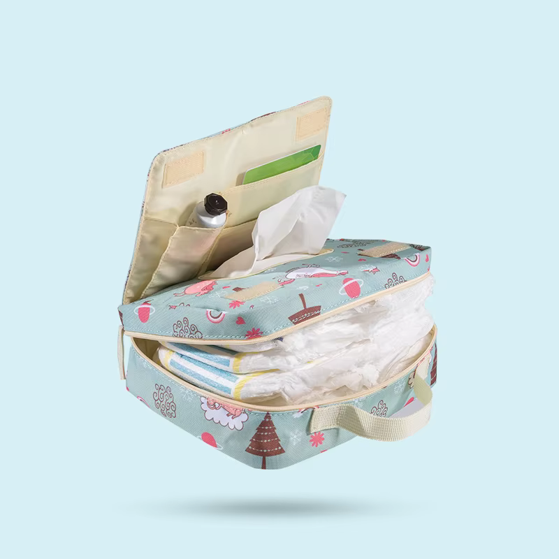 Sunveno – sacs à couches jetables pour bébé, sac de maternité réutilisable, mode imprimés, humide et sec, pour couches jetables, 2 tailles