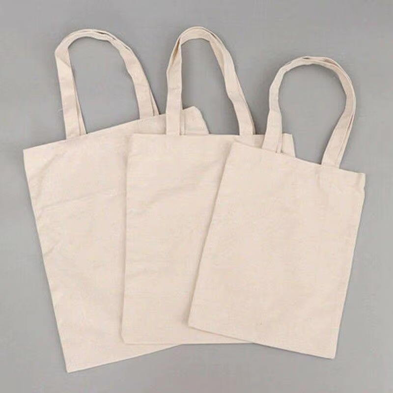Sac fourre-tout en toile de coton de grande capacité