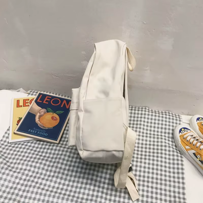 Sac à dos noir solide, sac d'école Oxford étanche