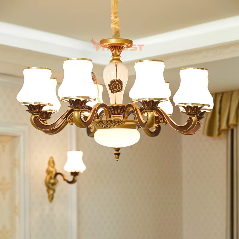 Plafonnier LED suspendu en alliage de verre, design moderne, éclairage d'intérieur, luminaire décoratif de plafond, idéal pour un salon, une salle à manger, une chambre à coucher ou un Restaurant