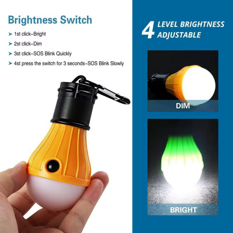 Lanterne de Camping lumière extérieure lumières alimentées par batterie multicolore éclairage étanche Mini lampe à LED
