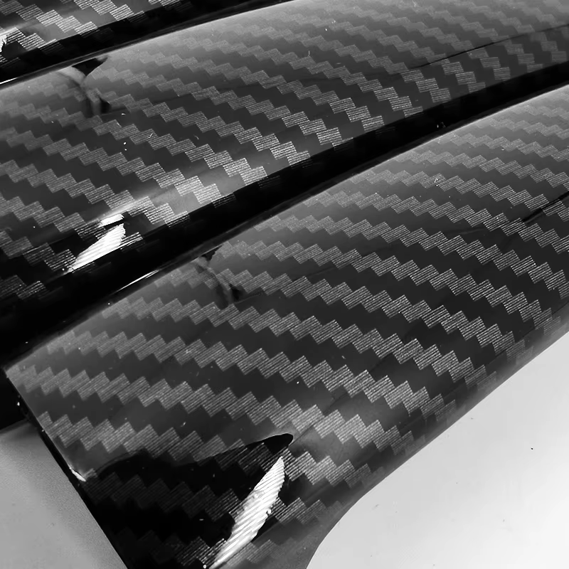 Pour Peugeot 3008 2009-2013 accessoire en fibre de carbone motif poignée de porte de voiture couvre garniture 2010 2011 2012