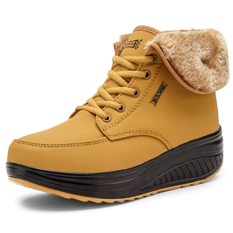 2025 chaussures femme hiver chaud plate-forme femmes bottes de neige en peluche femme espadrilles décontractées à lacets bottines femmes chaussures WSH3418