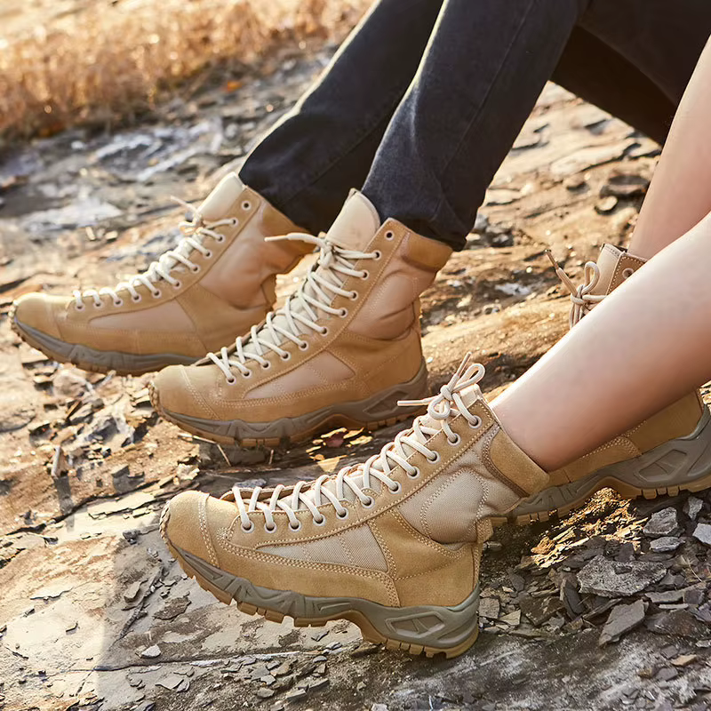 Nouveau Sport hommes bottes en plein air randonnée désert cuir bottines