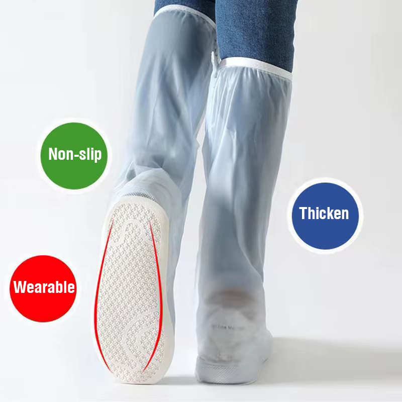 Couvre-chaussures imperméable à tube haut