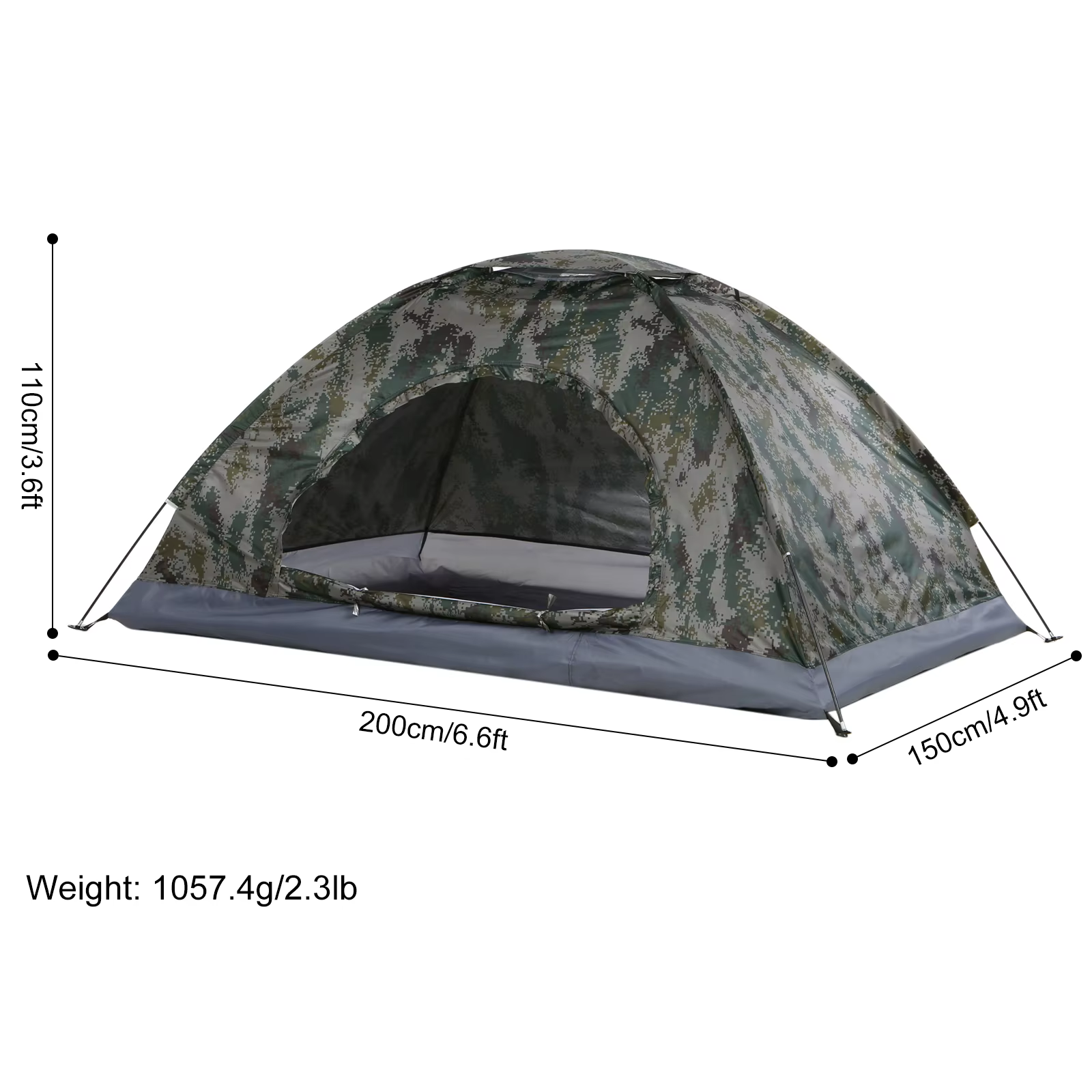 Tomshoo – tente de Camping ultralégère pour 1/2 personnes