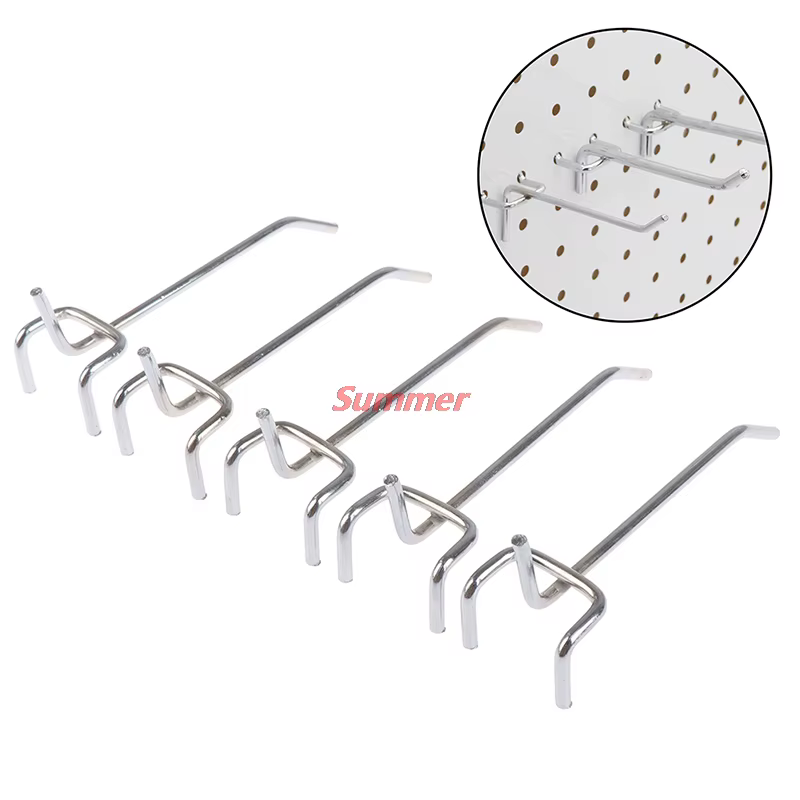 Panneau à crochets mural perforé, 5 pièces, pour rangement, Garage, atelier, fixation, 10CM panneau perforé mural panneau perforé