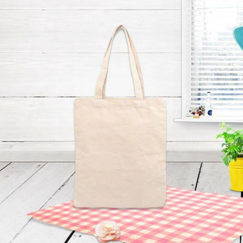Sac fourre-tout en toile de coton de grande capacité