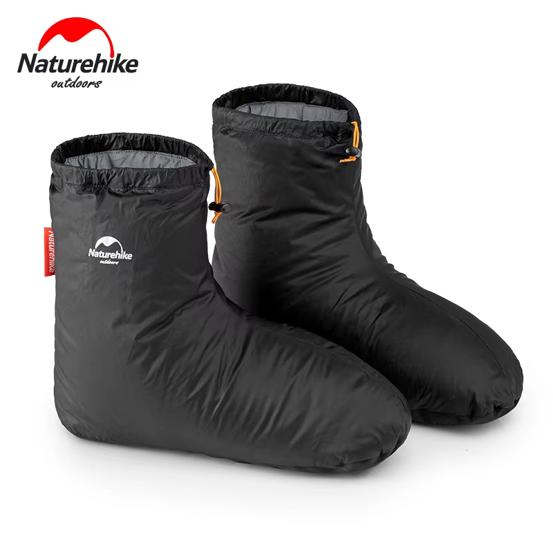 Naturehike – chaussettes en duvet d'oie, accessoires pour sac de couchage, pantoufles de Camping en plein air, chaussettes souples unisexes, résistantes à l'eau chaude, légères