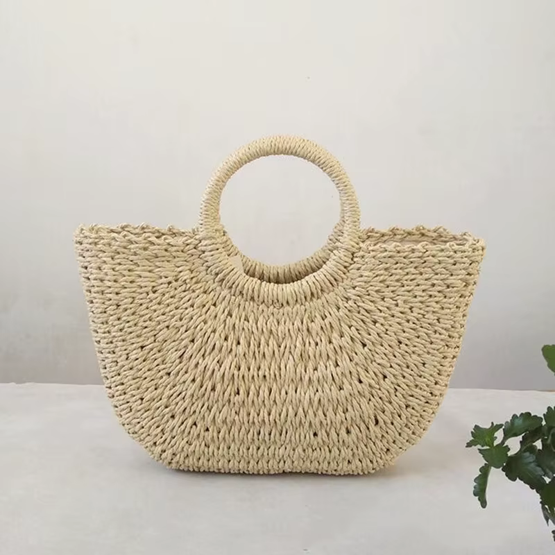 Sacs à main en paille multistyles pour femmes, sacoche d'été tissée à bandoulière pour plage, style bohème Bali, pour voyage et vacances