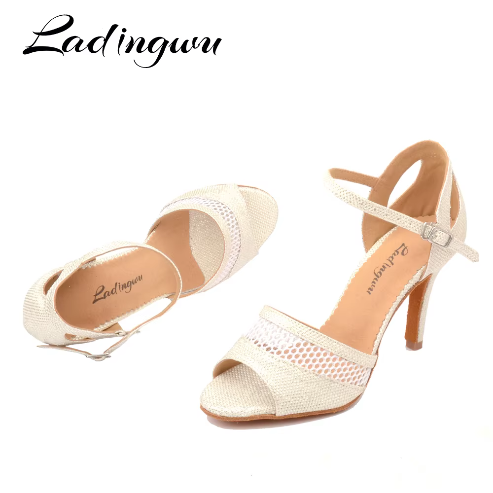 Ladingwu-Chaussures de danse en maille respirante pour femmes