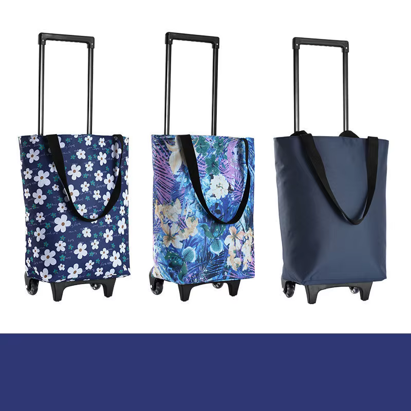 Sac à Roulettes Pliable et Réutilisable