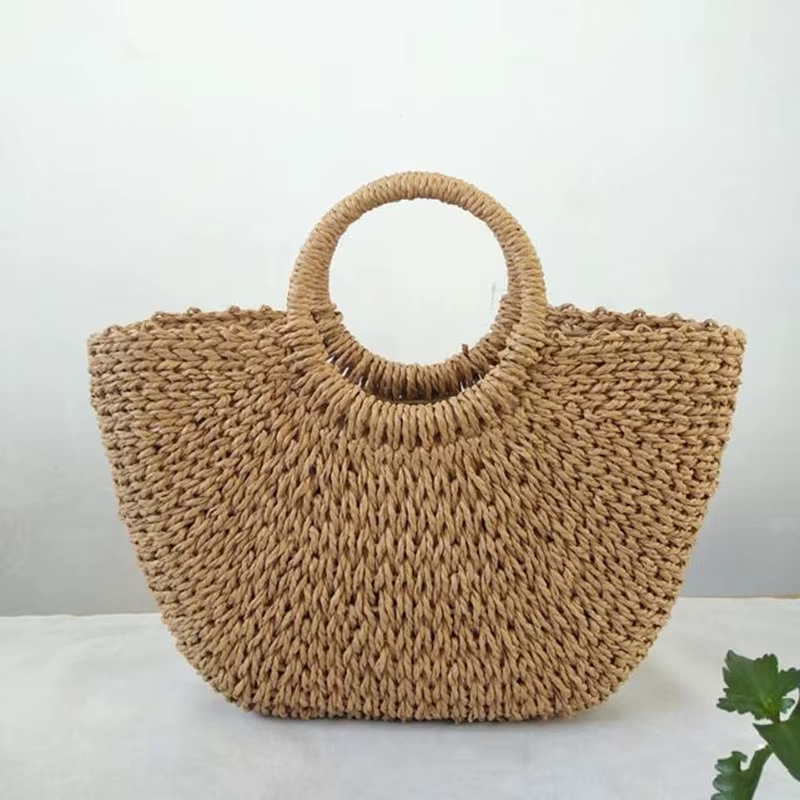 Sacs à main en paille multistyles pour femmes, sacoche d'été tissée à bandoulière pour plage, style bohème Bali, pour voyage et vacances