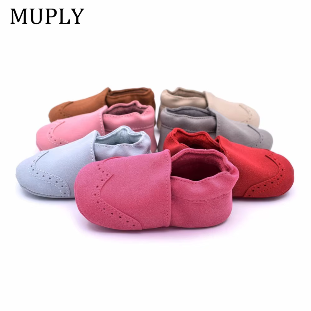 Chaussures en cuir nubuck pour bébé,souliers pour enfant, nouveau-né, garçon, fille, mocassins, semelle souple, premiers pas, 0 à 18 mois, haute qualité,