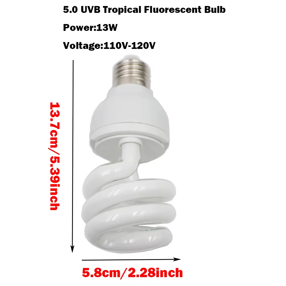 Reptile UVB 10.0 lampe ampoule 13W 110/220V Reptiles Terrarium Habitat chauffage pour désert Type éclairage lézard tortue serpent