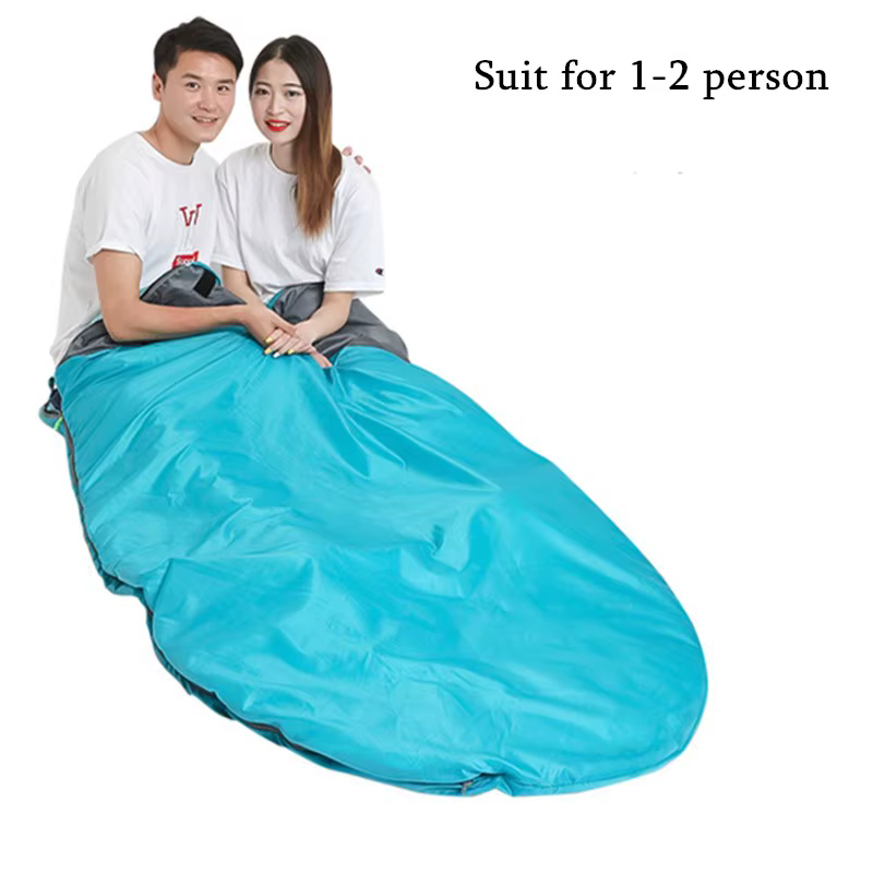Sac de couchage portable en coton chaud étanche pour adultes