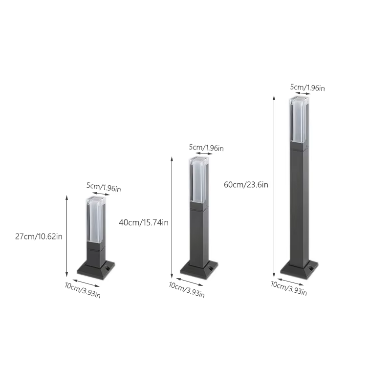Lampe de jardin LED extérieure 10W AC12V, nouveau style, étanche IP65, en aluminium, pour allée, pelouse, paysage, AC110V 220V