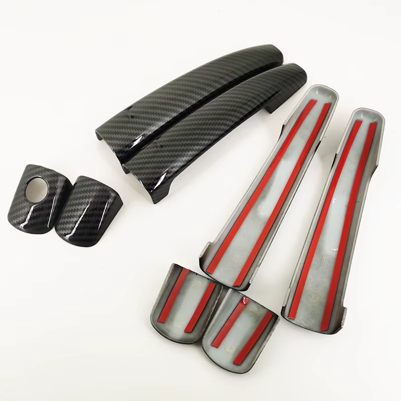 Pour Peugeot 3008 2009-2013 accessoire en fibre de carbone motif poignée de porte de voiture couvre garniture 2010 2011 2012