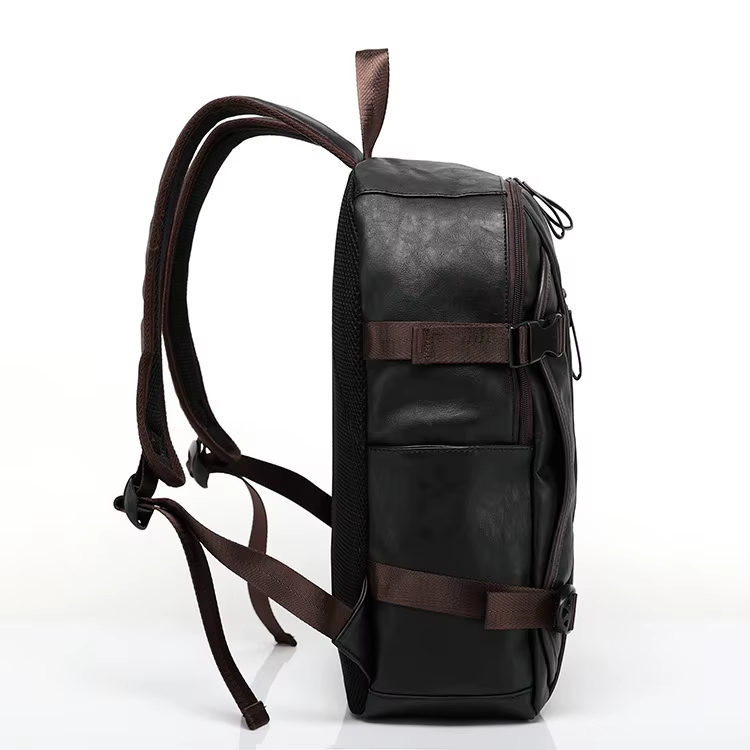 Nouveau Style coréen hommes sac à dos style de mode en cuir collège étudiant cartable
